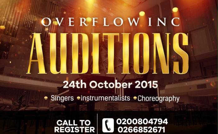 Overflow Inc Releases “AUDITION” date